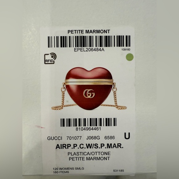 Gucci GG Marmont Heart Shaped AirPods Case - Picture 8 of 8